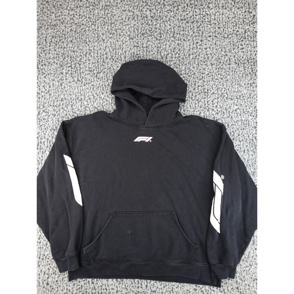 PacSun Formula 1 Hoodie Mens XL Black‎ F1 Racing Graphic Pullover